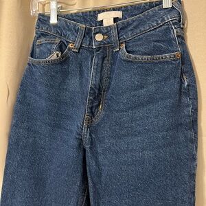 H&M High Rise Dark Blue Jeans